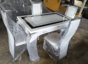 New Quality and Imported Marble Dining With Quality 4 Chair