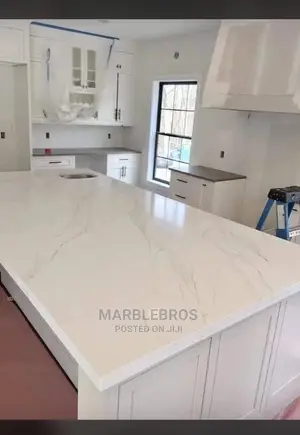 Nano White Marble Kitchen Top