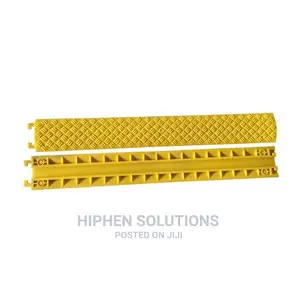 Yellow PVC Drop Over Cable Ramp Cable Protector