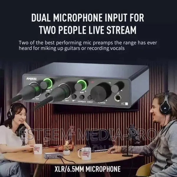 Portable 2 Input Sound Card