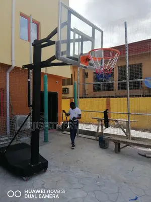 Movable Olympic Basketball Stand With Fibre Glass