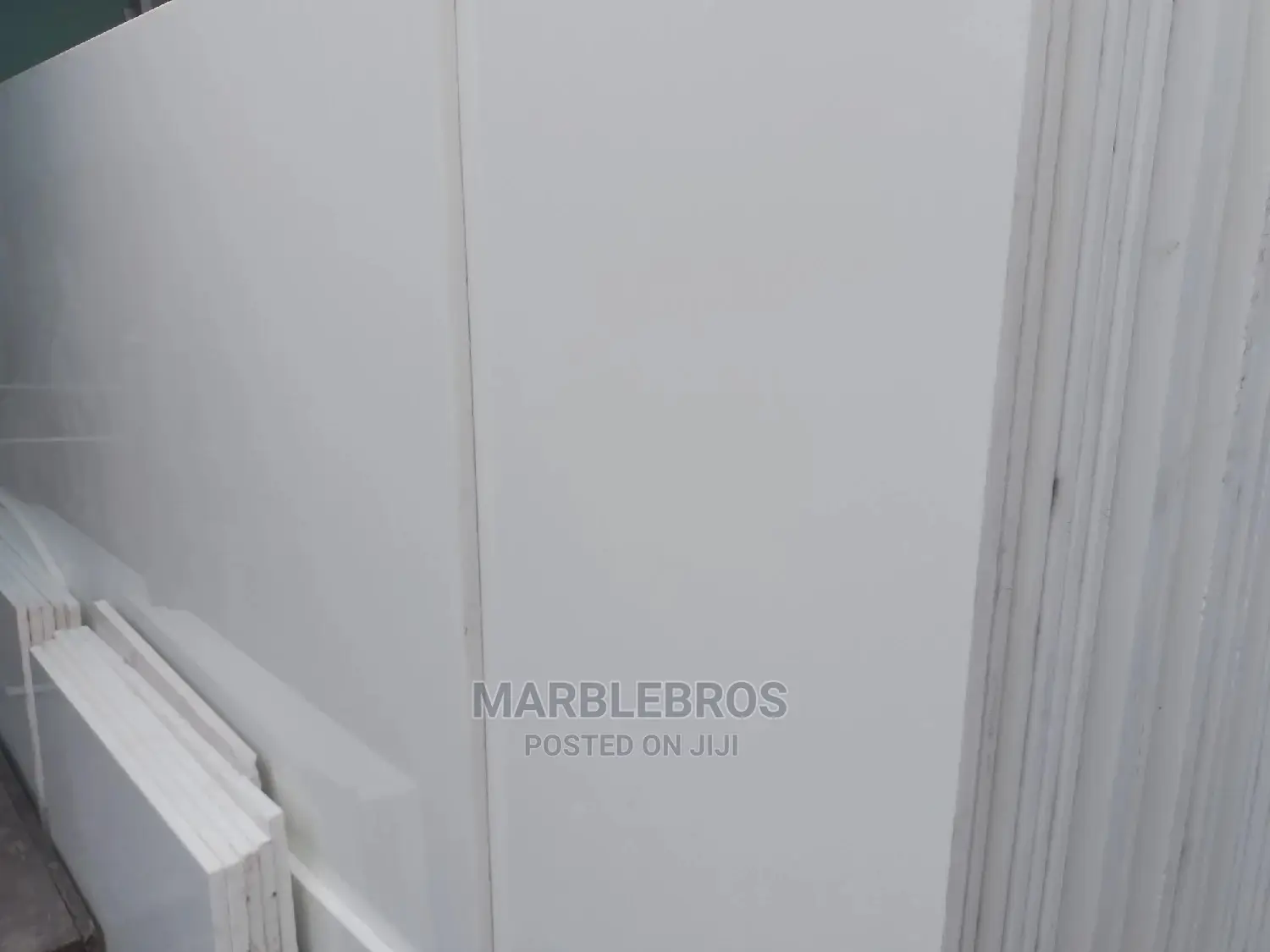 Plain White Marble Slab. Purity