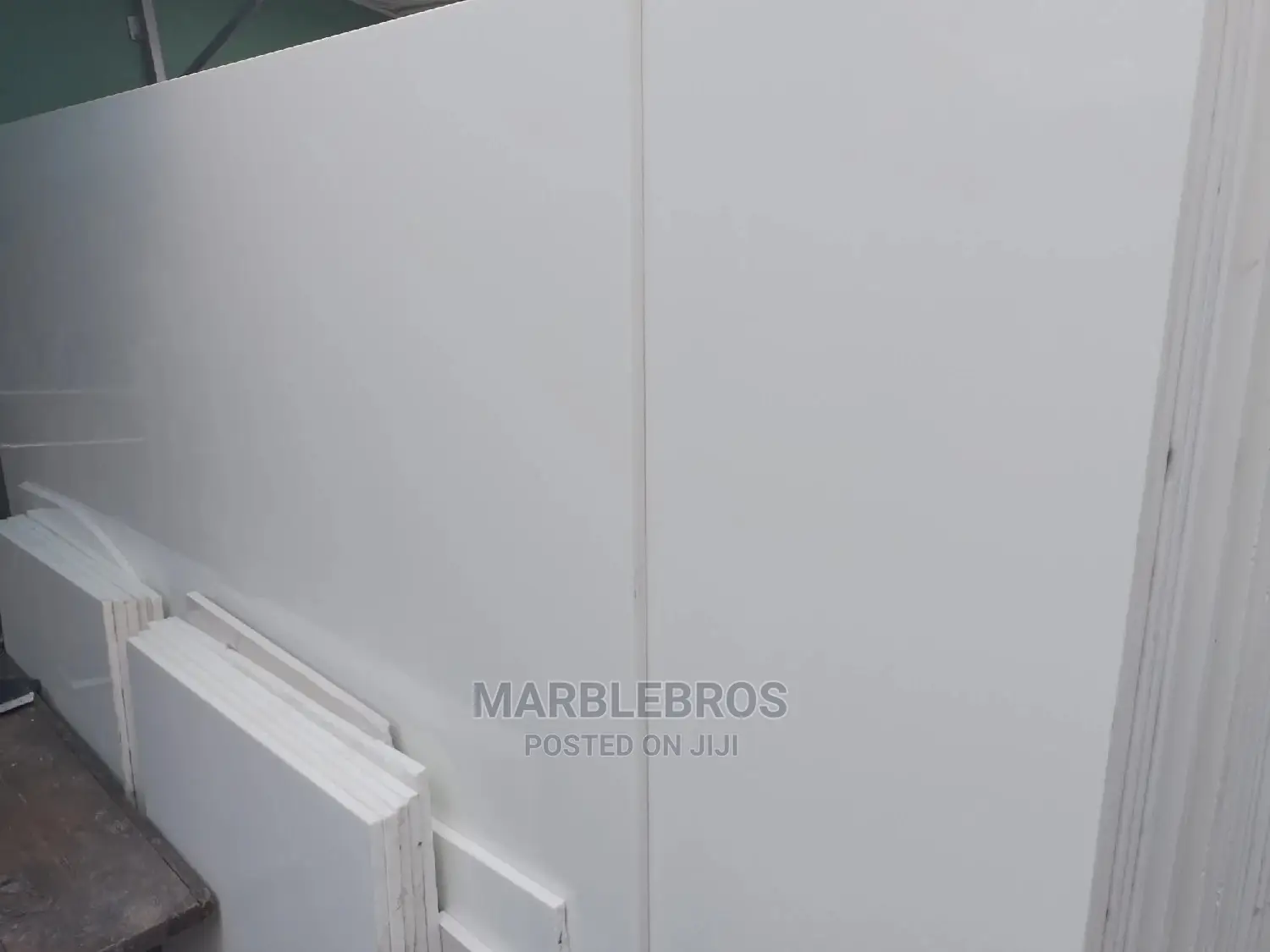 Plain White Marble Slab. Purity