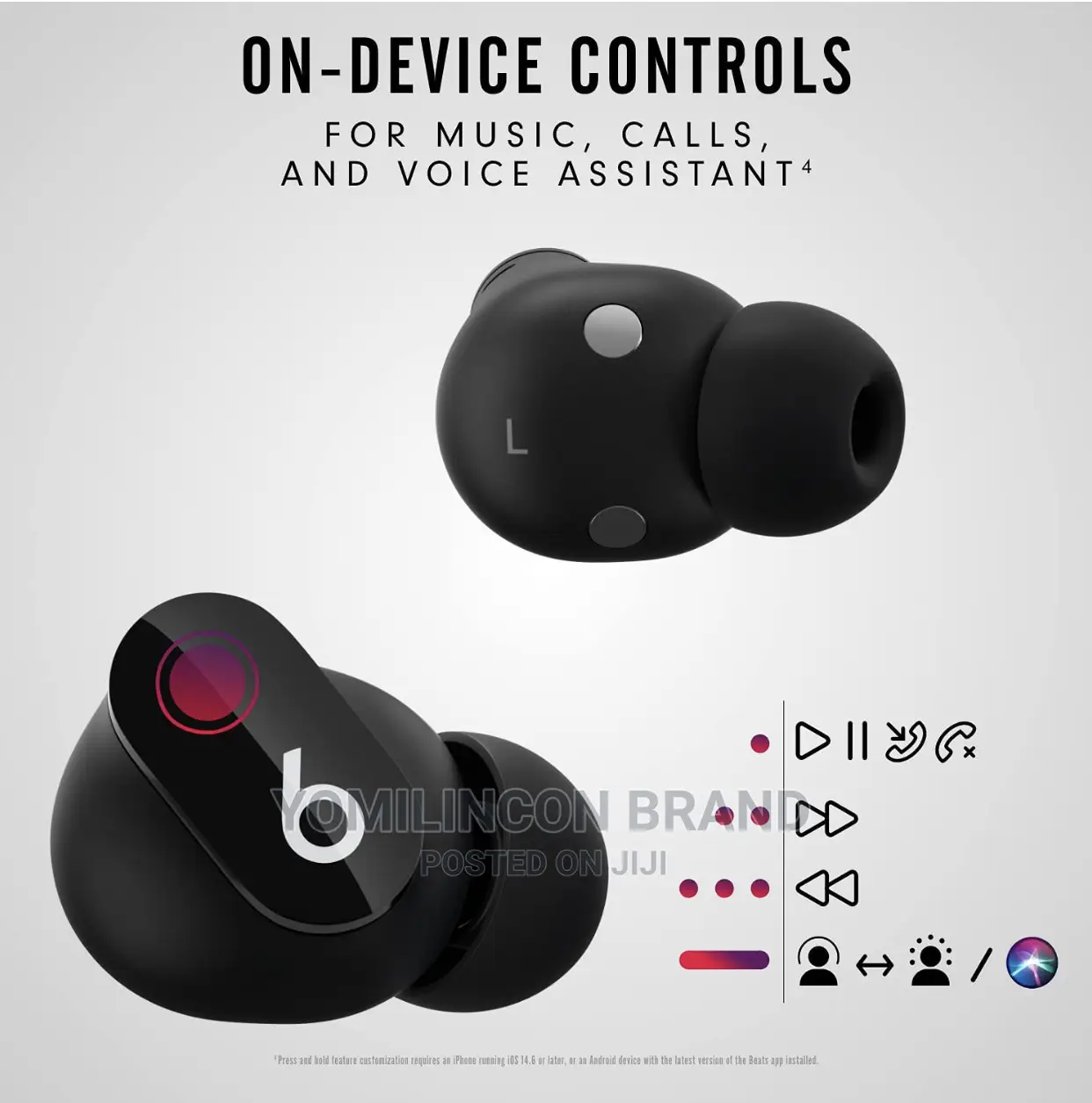 Beats Studio Buds – True Wireless Noise Cancelling Earbud.