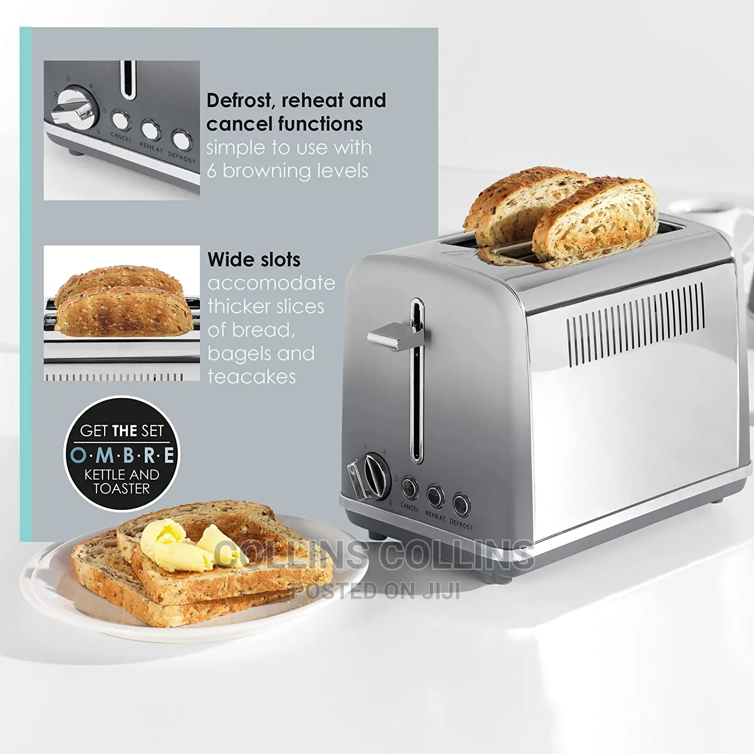 Salter EK4324MATOMBRE Gradient Ombre 2-Slice Toaster