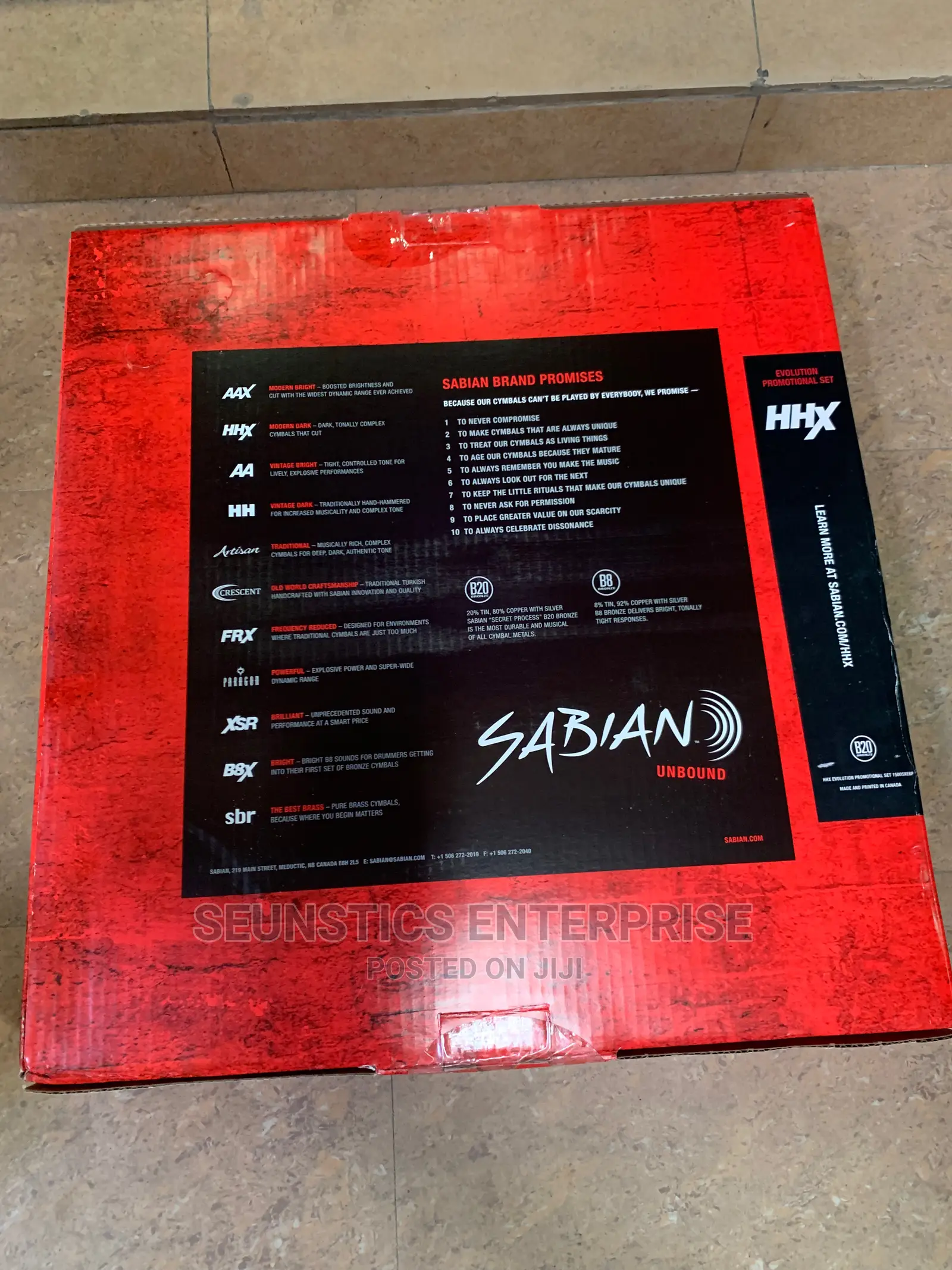 Professional Sabian HHX Cymbals