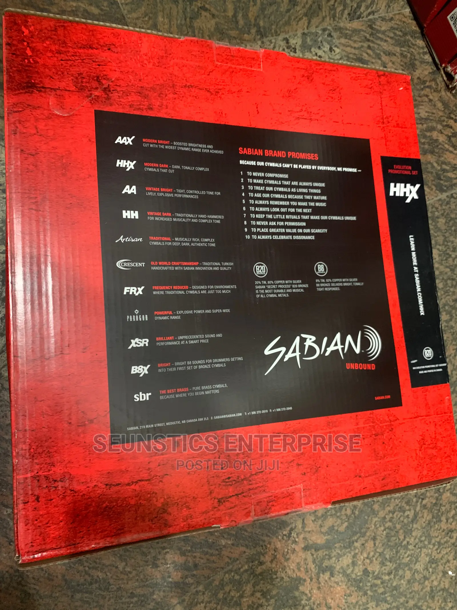 Professional Sabian HHX Cymbals