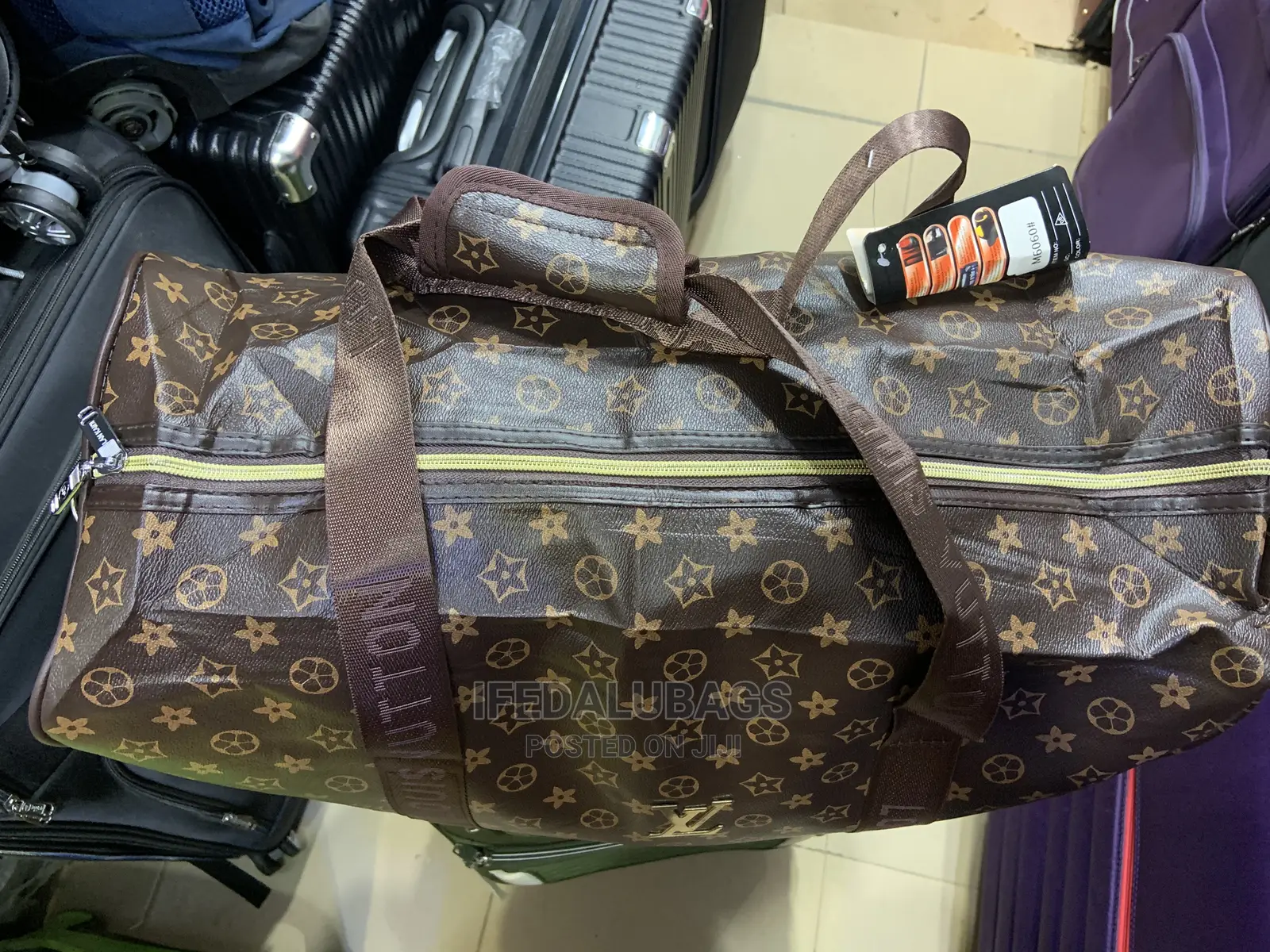 Medium Size Lv Inspired Duffle Traveling Luggage