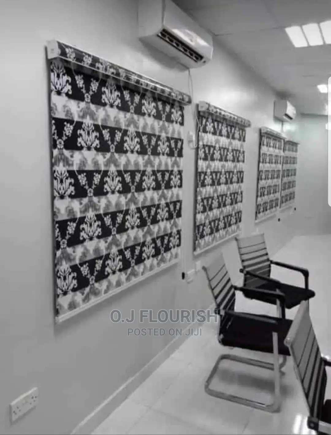 Grey Window Blind