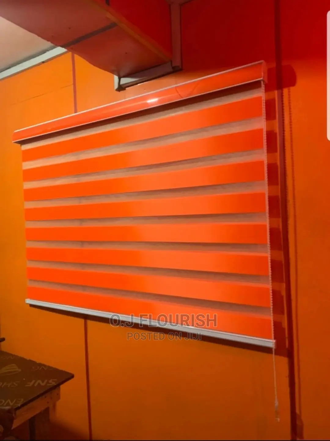 Grey Window Blind