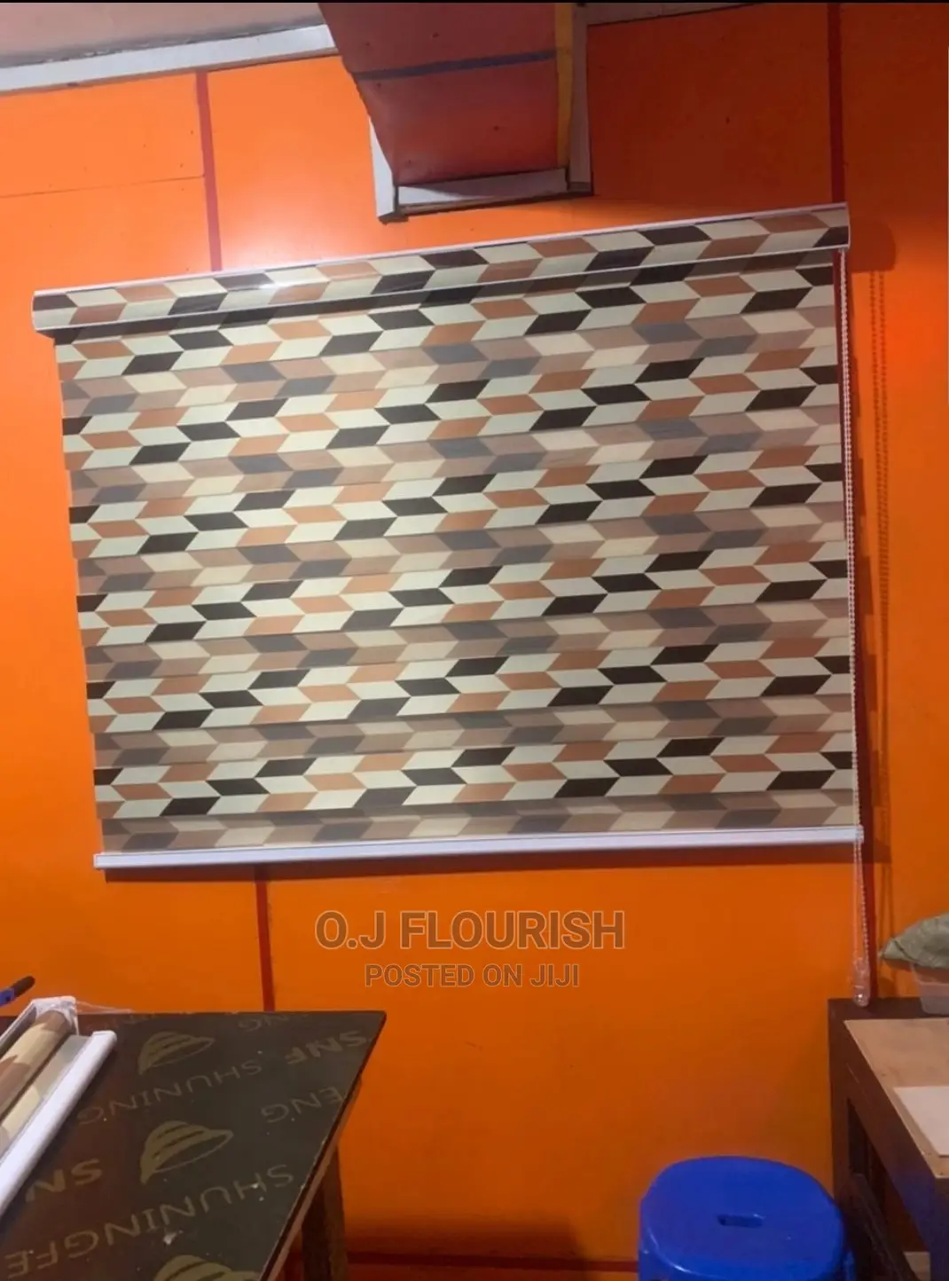 Grey Window Blind