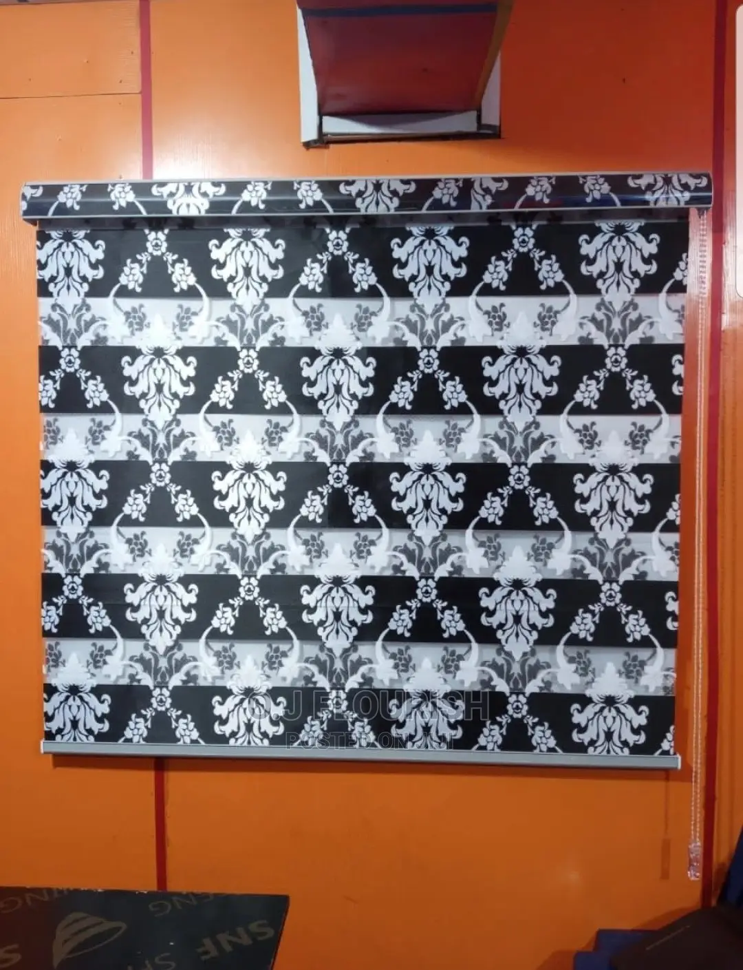 Grey Window Blind