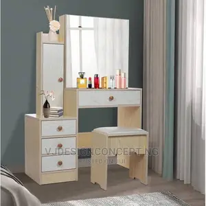 Bedroom Dressing Mirror and Stool