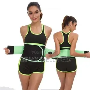 Curved-edge SBR Embossing Waist Trainer With Elastic Band
