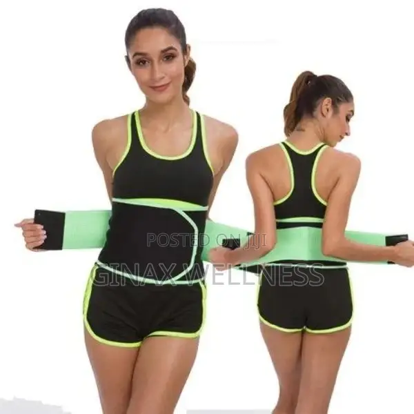 Curved-edge SBR Embossing Waist Trainer With Elastic Band