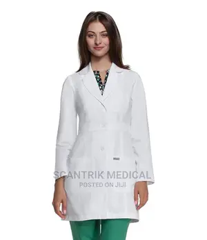 Lab Coat Long White Women's for Hospital