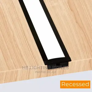 Black U/v/Yw Style Shaped Aluminium Led Profile