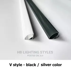 Black U/V/Yw Style Shaped 50cm Aluminium LED Profile