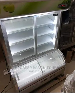 6 Feet Supermarket Vegetable Display Cold Cooler