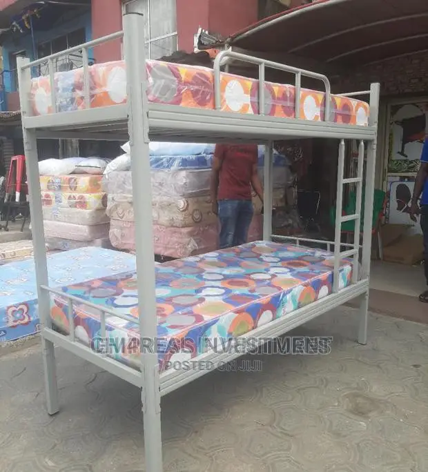 3ft by 6ft Solid Iron Steel Bunk Bed.