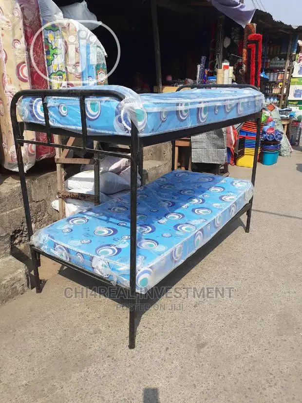 3ft by 6ft Solid Iron Steel Bunk Bed