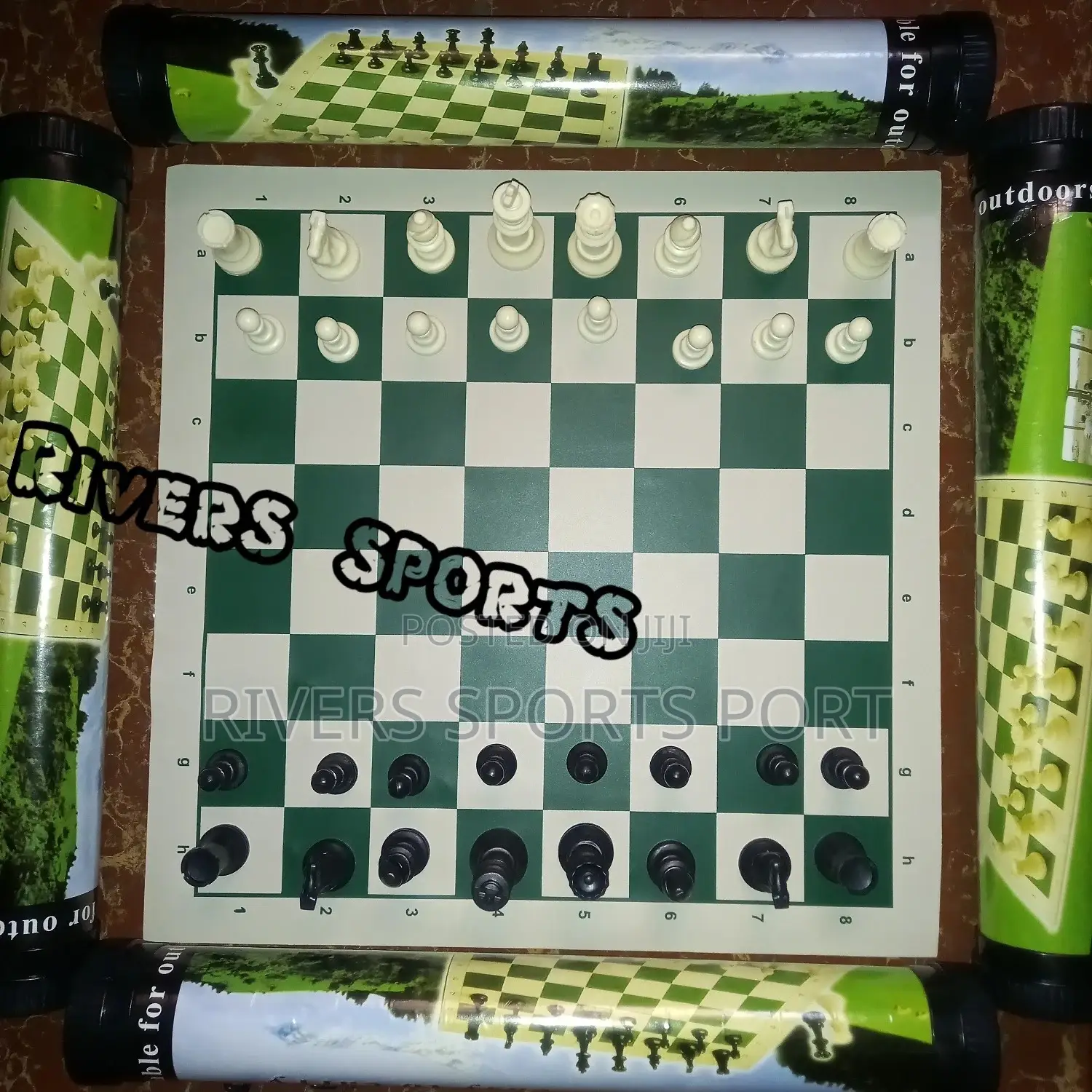 Biggest Tournament Chess Board Game With Foldable Mat Board