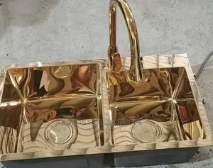 Pure Shining Gold Stainless Steel Kitchen Sink Sink