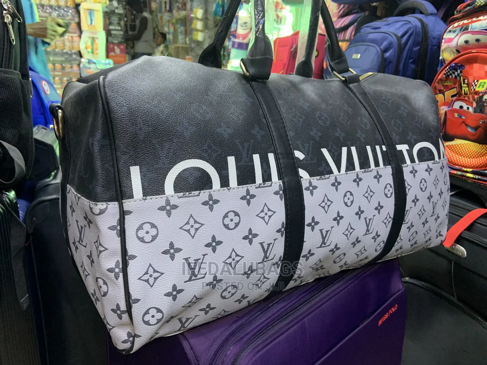 Louis Vuitton Inspired Duffle Bag