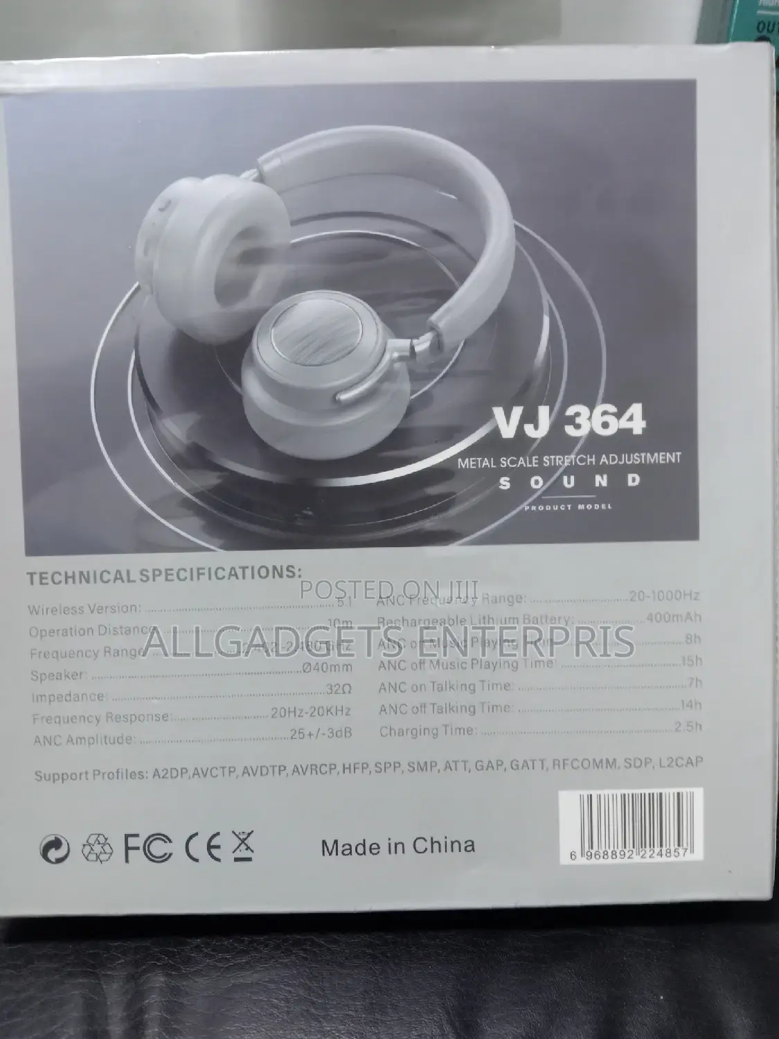 Vj 364 Headset Noise Cancel