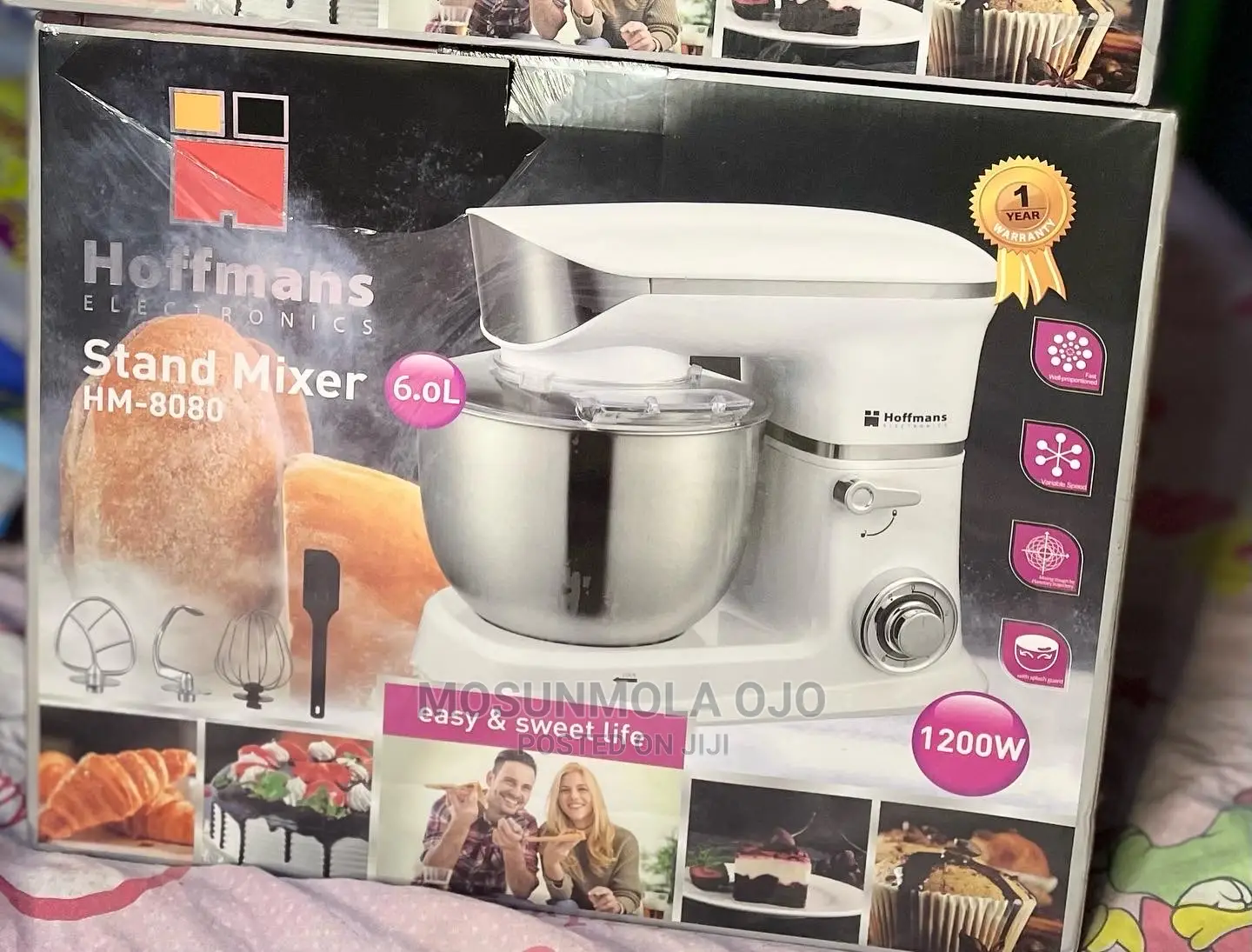 6L Hoffmans Electric Stand Mixer