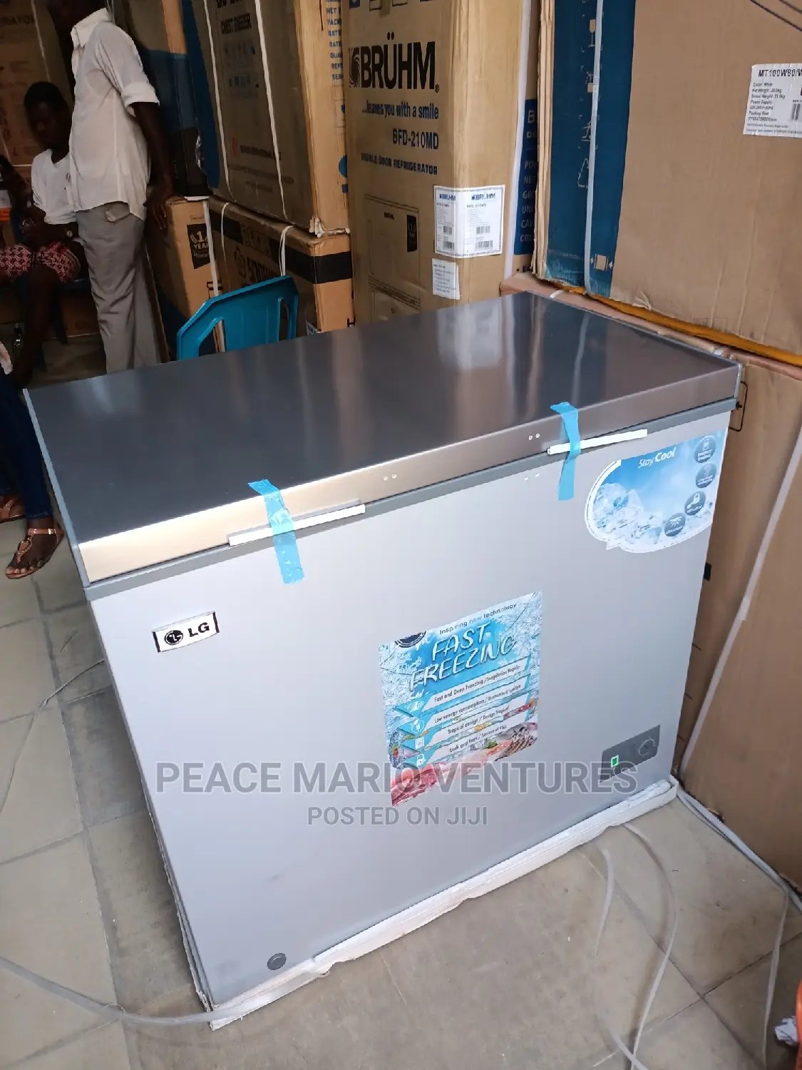 Original Lg Deep Freezer With Transparent Glass 2yrs Waranty