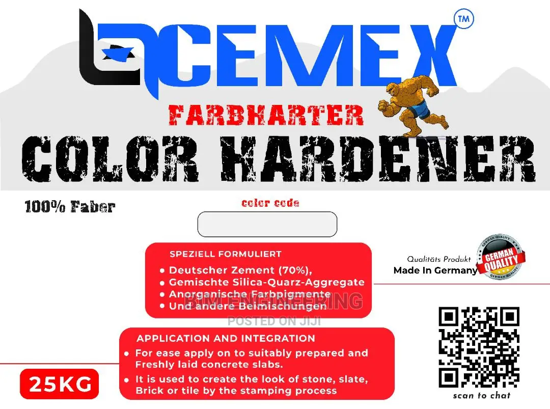 Colour Hardener in Different Colours