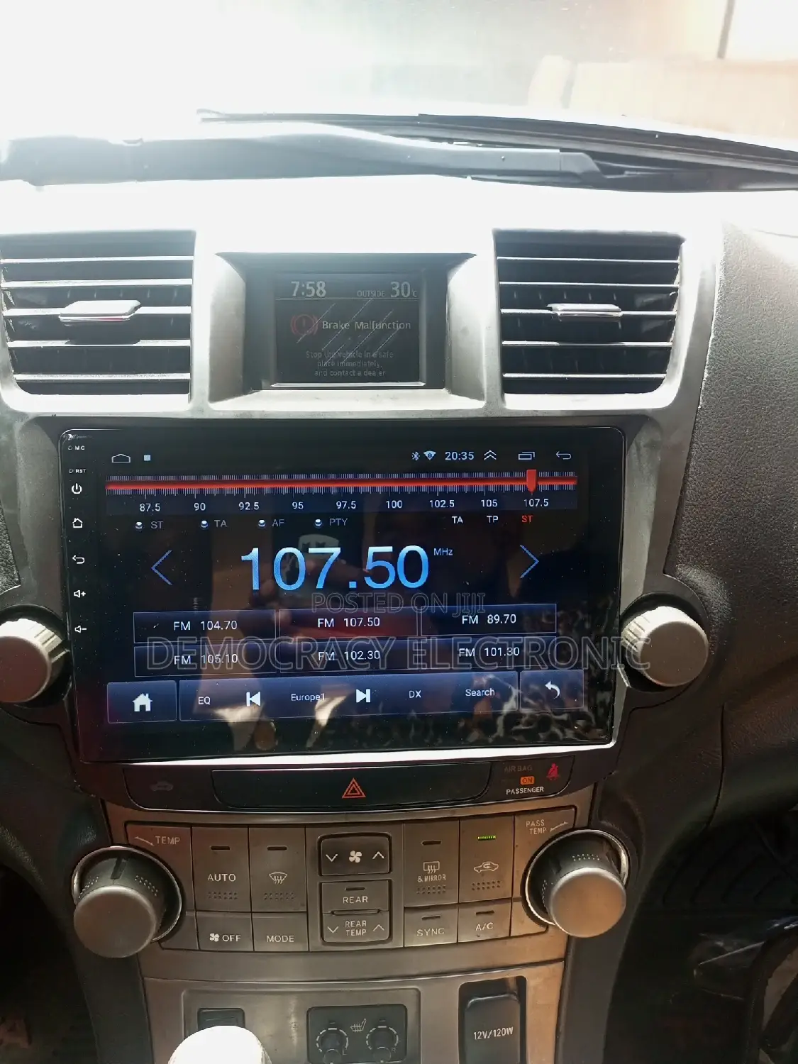 Highlander Android (2008/2012)Model With GPS Navigation (Map