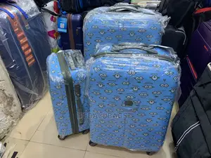 Set of Quality Delsey Imported Plastic Traveling Luggage