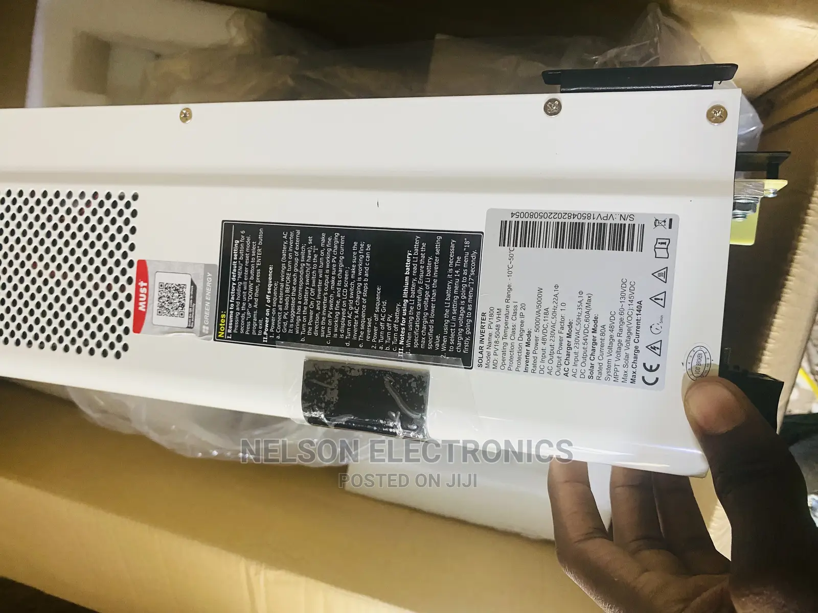 Must 5kva Hybrid Inverter With 80A Charge Controller