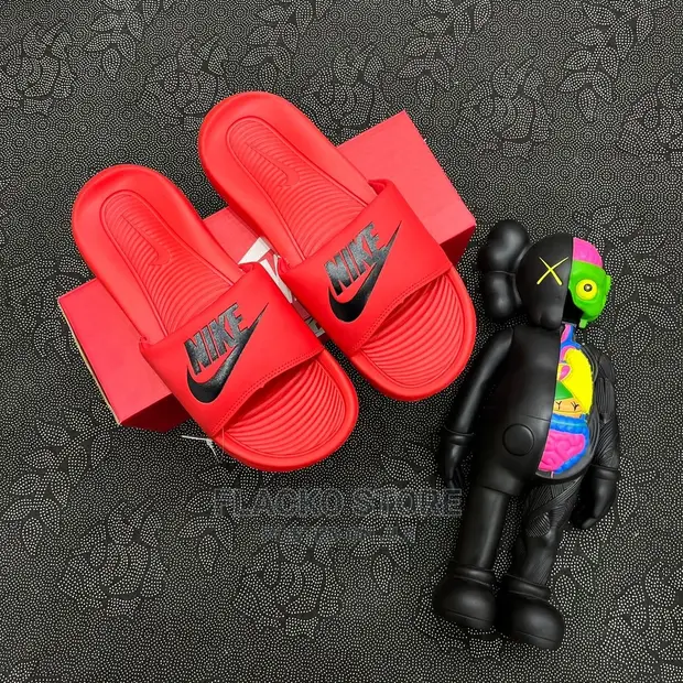 Original Nike Victori One Red Slide Available in Lagos Island (Eko