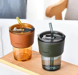 Borosilicate Glass Mug With Straw