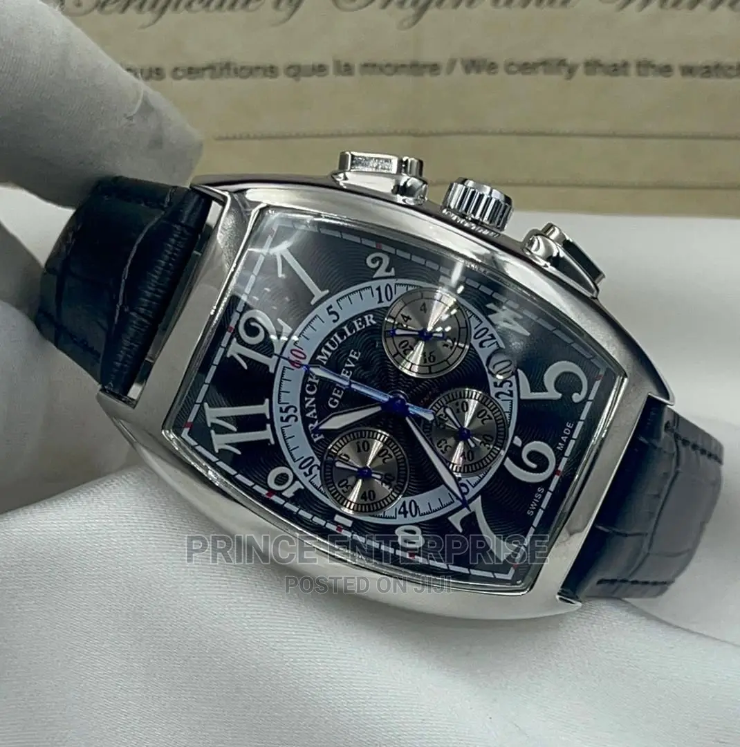 Chronograph Leather Watch
