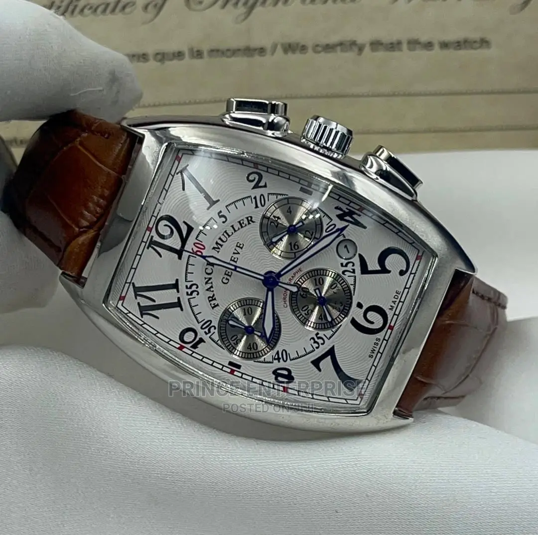 Chronograph Leather Watch
