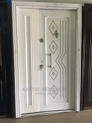 White Steel Security Doors