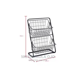 2-Tier Iron Storage Basket