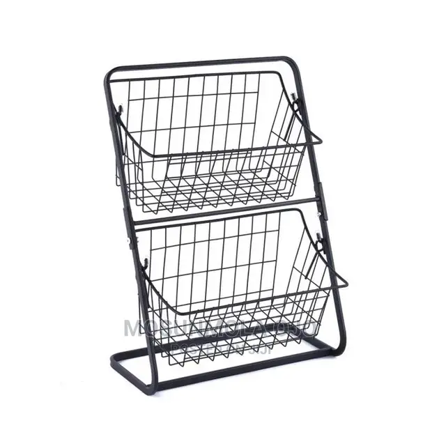 2-Tier Iron Storage Basket