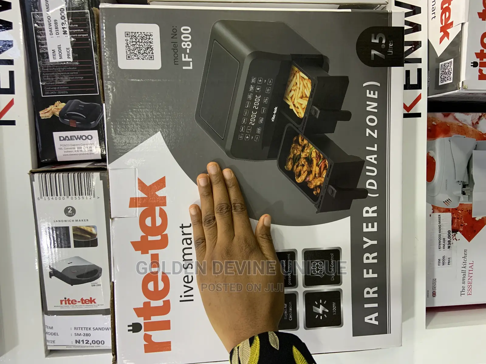 Rite-Tek Air Fryer(Dual Zone)