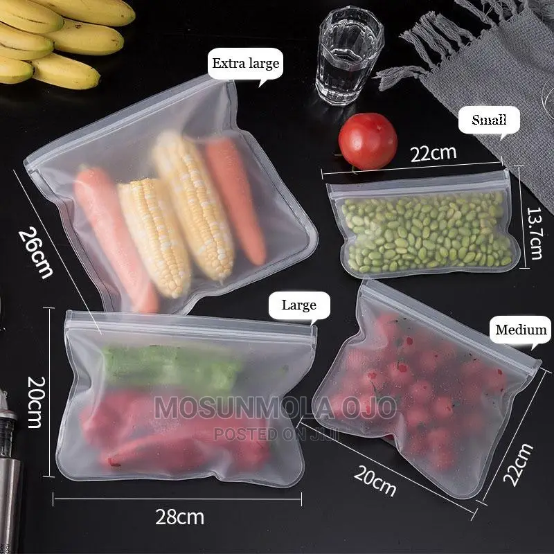4litres Reusable Silicone Storage Freezer Ziploc