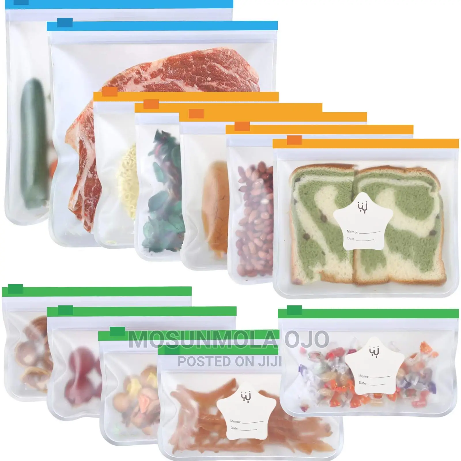 4litres Reusable Silicone Storage Freezer Ziploc