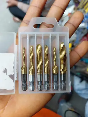 Combination Drill and Tap Bit Set,Metric Spiral Tapping Tool