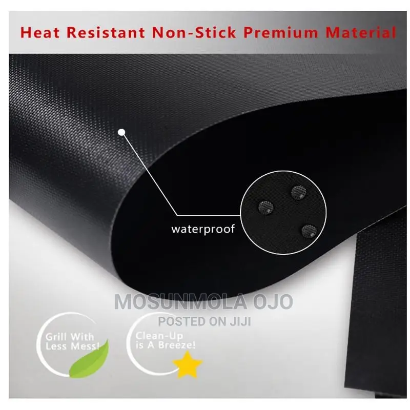 Non-Stick BBQ Reusable Grill Mat 33x40cm (5 in a Pack)