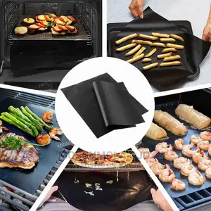 Non-Stick BBQ Reusable Grill Mat 33x40cm (5 in a Pack)