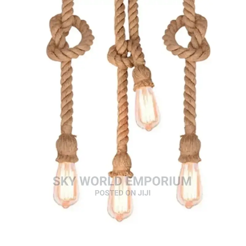 Vintage Hemp Rope Pendant