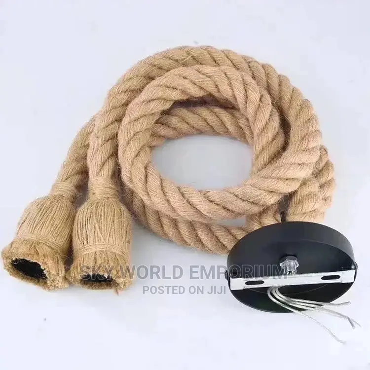 Vintage Hemp Rope Pendant